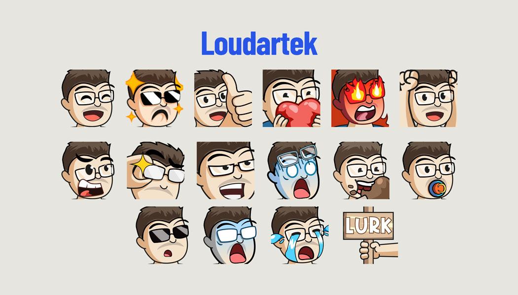 Loudartek-emotes